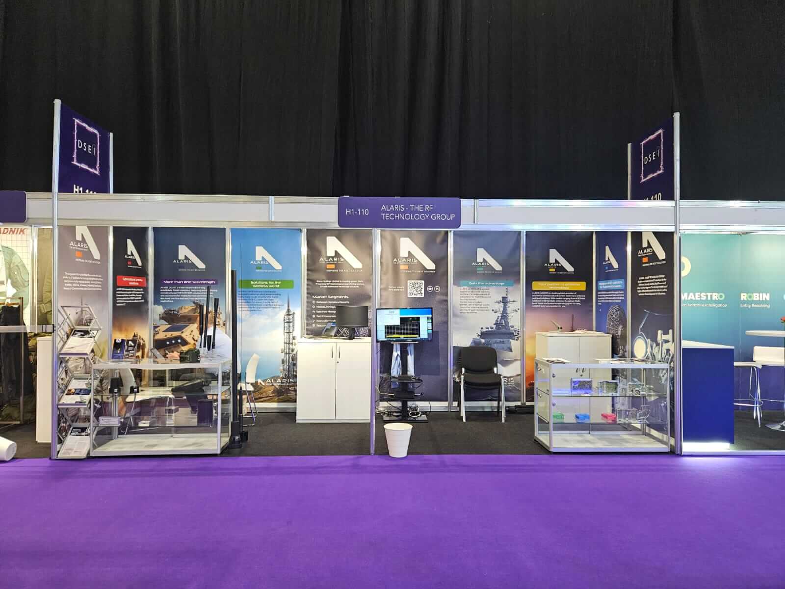 The Alaris Group stand at DSEi 2023